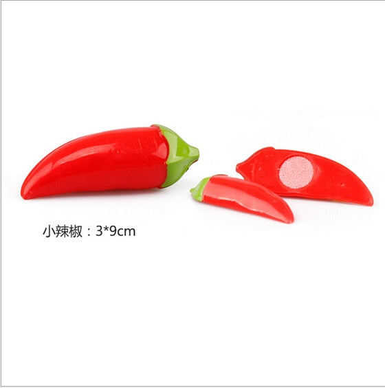Plastic Kitchen Food Fruit Vegetable Cutting Kids Pretend Play Educational