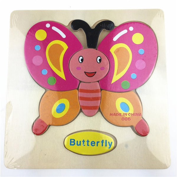 1pc Wooden 3D Puzzle Jigsaw Wooden Toys