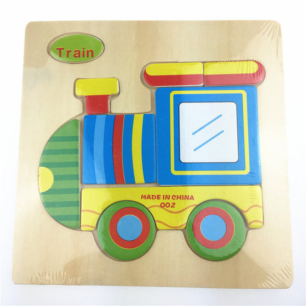 1pc Wooden 3D Puzzle Jigsaw Wooden Toys