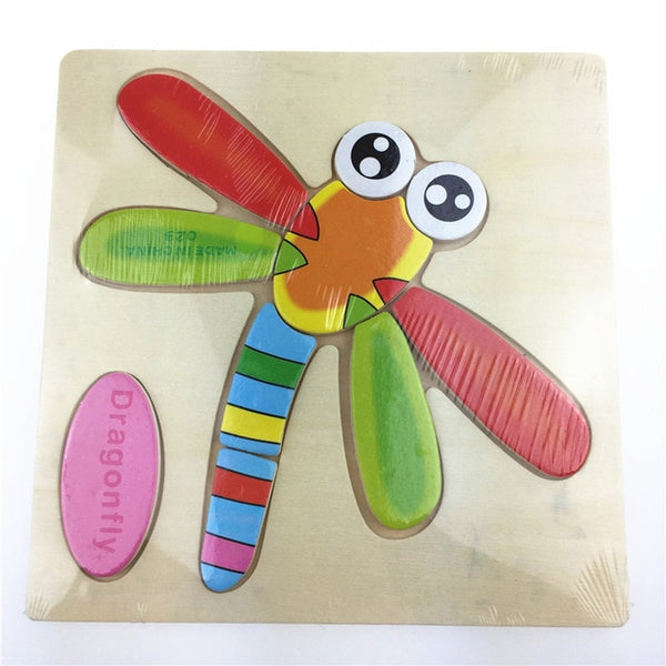 1pc Wooden 3D Puzzle Jigsaw Wooden Toys