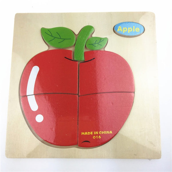 1pc Wooden 3D Puzzle Jigsaw Wooden Toys