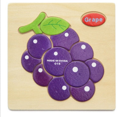 1pc Wooden 3D Puzzle Jigsaw Wooden Toys