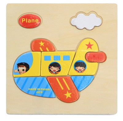 1pc Wooden 3D Puzzle Jigsaw Wooden Toys