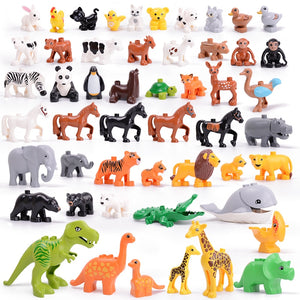 Animal Series Model Figures Big Building Blocks Animals Educational Toys