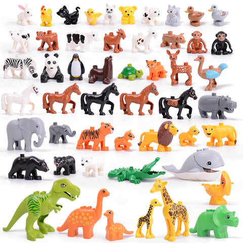 Animal Series Model Figures Big Building Blocks Animals Educational Toys